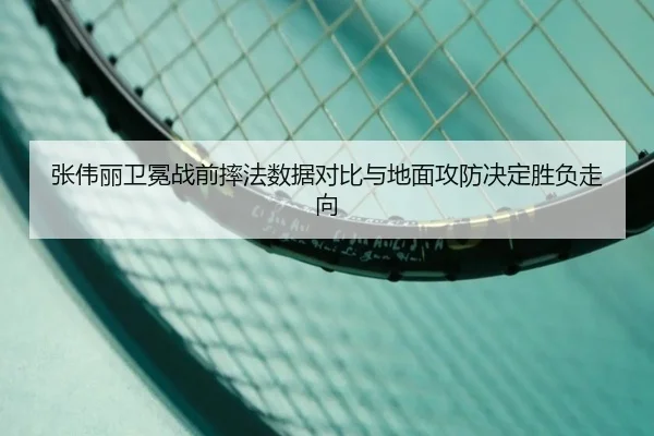 张伟丽卫冕战前摔法数据对比与地面攻防决定胜负走向（1xbet）